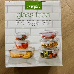 Glass Food Storage Set - 12 Piece